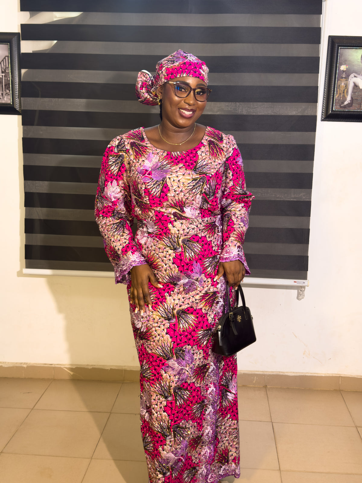LUXURY AFRICAN EMBELLISH WITH LACE EMBRODIAY AND FULL STONE   DRESS