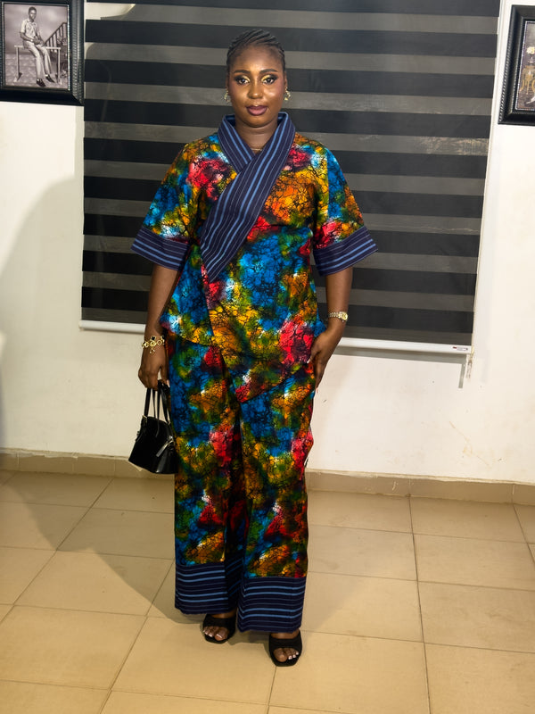 LUXURY AFRICAN Vintage Ankara Set WITH ASO OKE