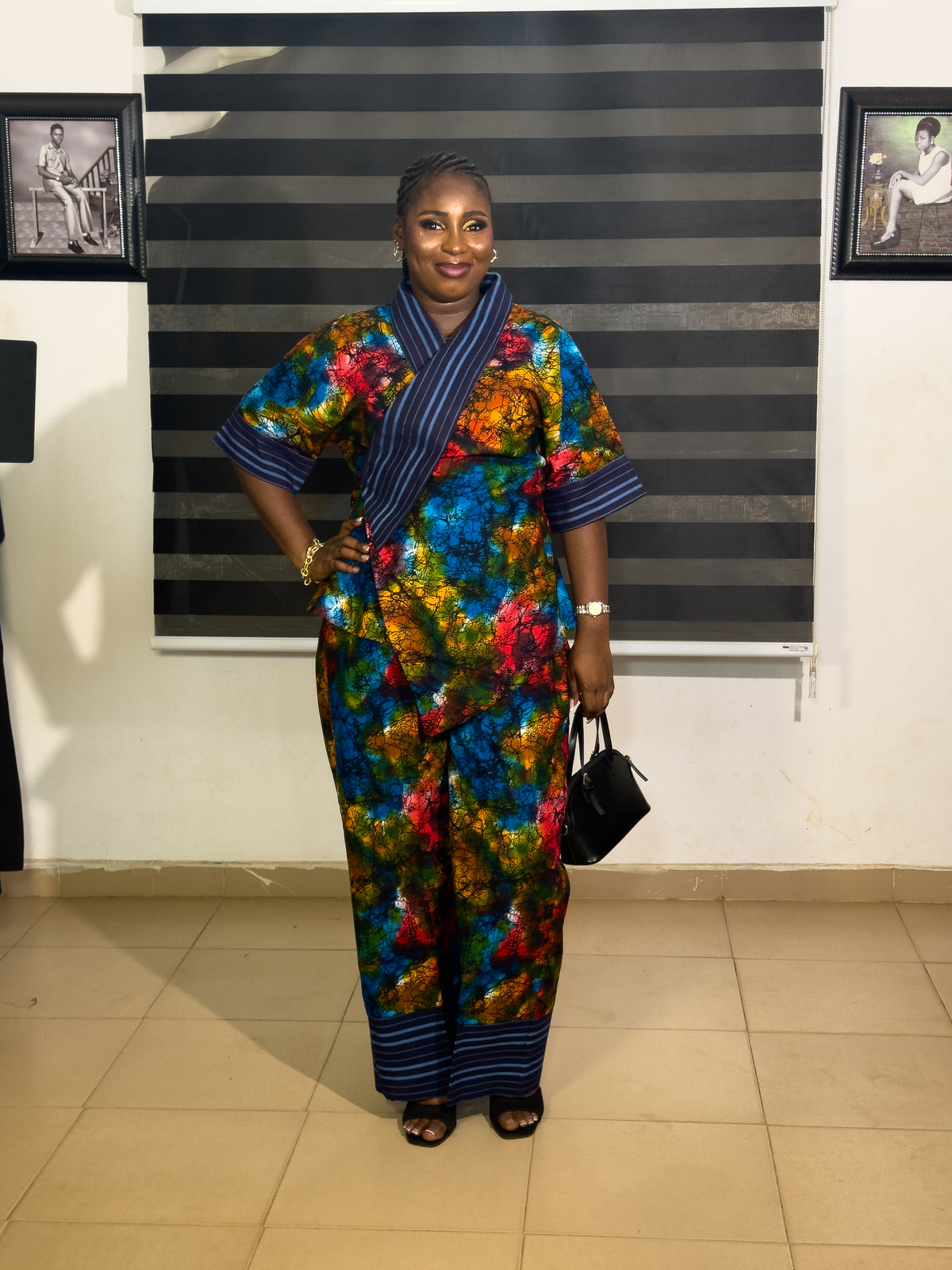 LUXURY AFRICAN Vintage Ankara Set WITH ASO OKE