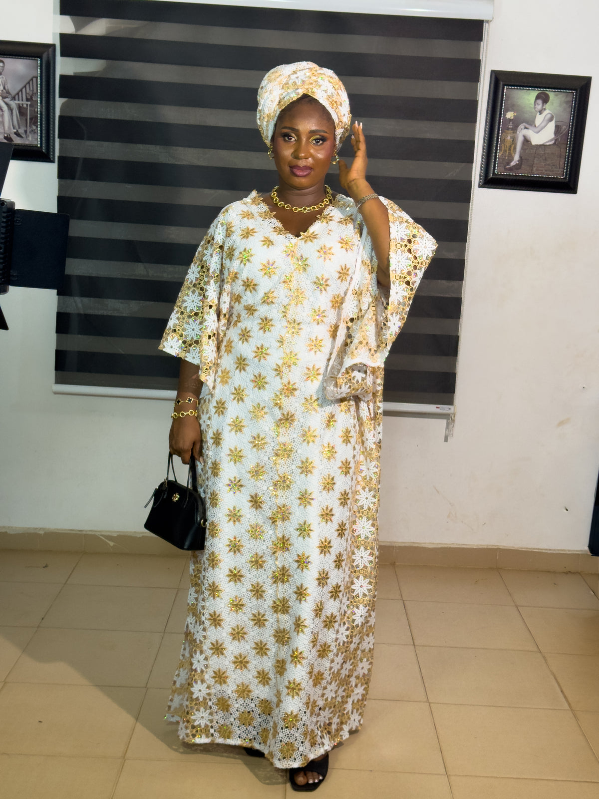 AFRICAN LUXURY GOLD LACE