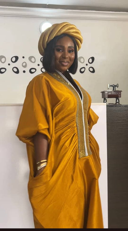 Raw Silk Luxury Boubou