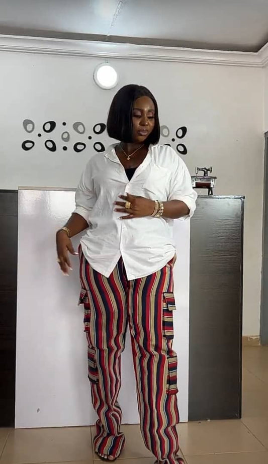 Aso-Oke Cargo Pant Trouser