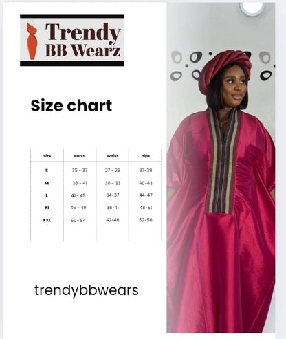Elegant Brocade Boubou Gown – In Green