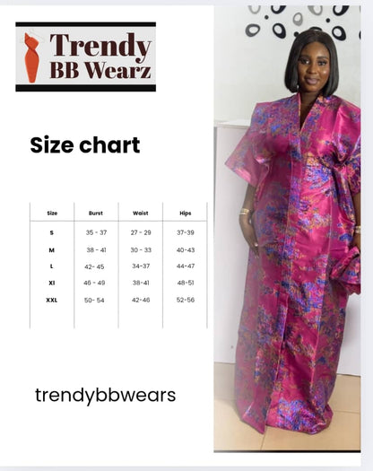 Luxury Brocade Fabric – Fuchsia Pink with Multicolor Detailing & Headwrap