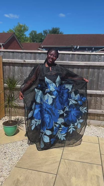 Noir Bloom Boubou