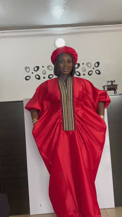 Raw Silk Luxury Boubou